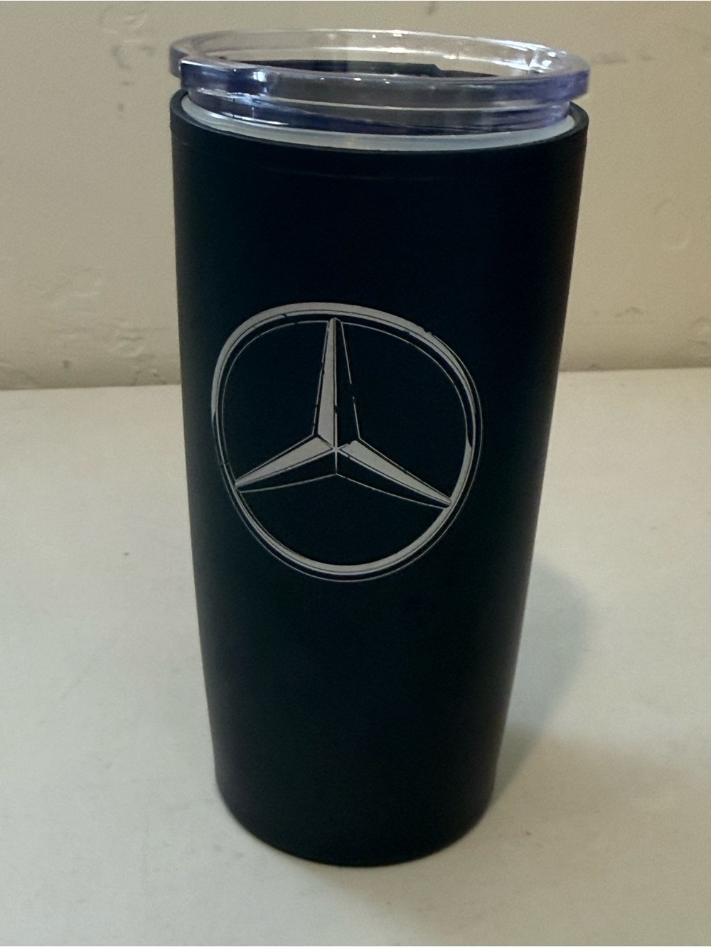 Mercedes-Benz Black Stainless Travel Tumbler with Logo